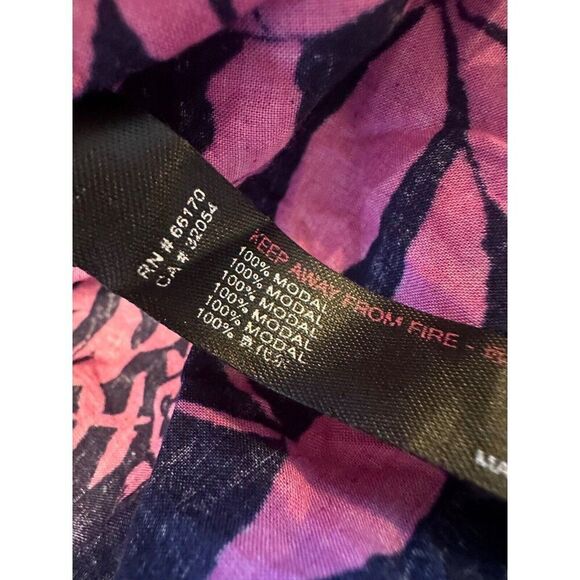 Anthropologie XS Arielle Sleep Maxi Dress Pink Navy Pockets Boho - Picture 8 of 11